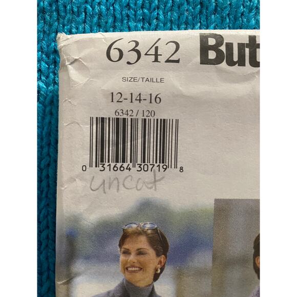 Butterick Sewing pattern 6342 Womens suit Blazer midi skirt sz 12 14 16 - Picture 2 of 8